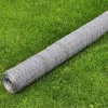Kanaverkko galvanoitu PVC pinnoitteella silmäkoko 13mm 25x1m hopea