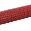 Kanaverkko 25x25mm teräs PVC pinnoitteella 10x1m punainen