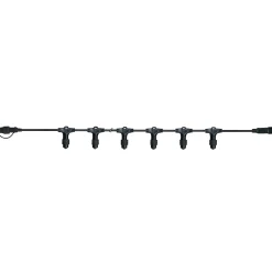 Kantakaapeli System LED Extra musta valonauhoille 20 liitintä/2 m