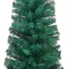 Kapea tekojoulukuusi jalustalla, vihreä, 180cm, PVC