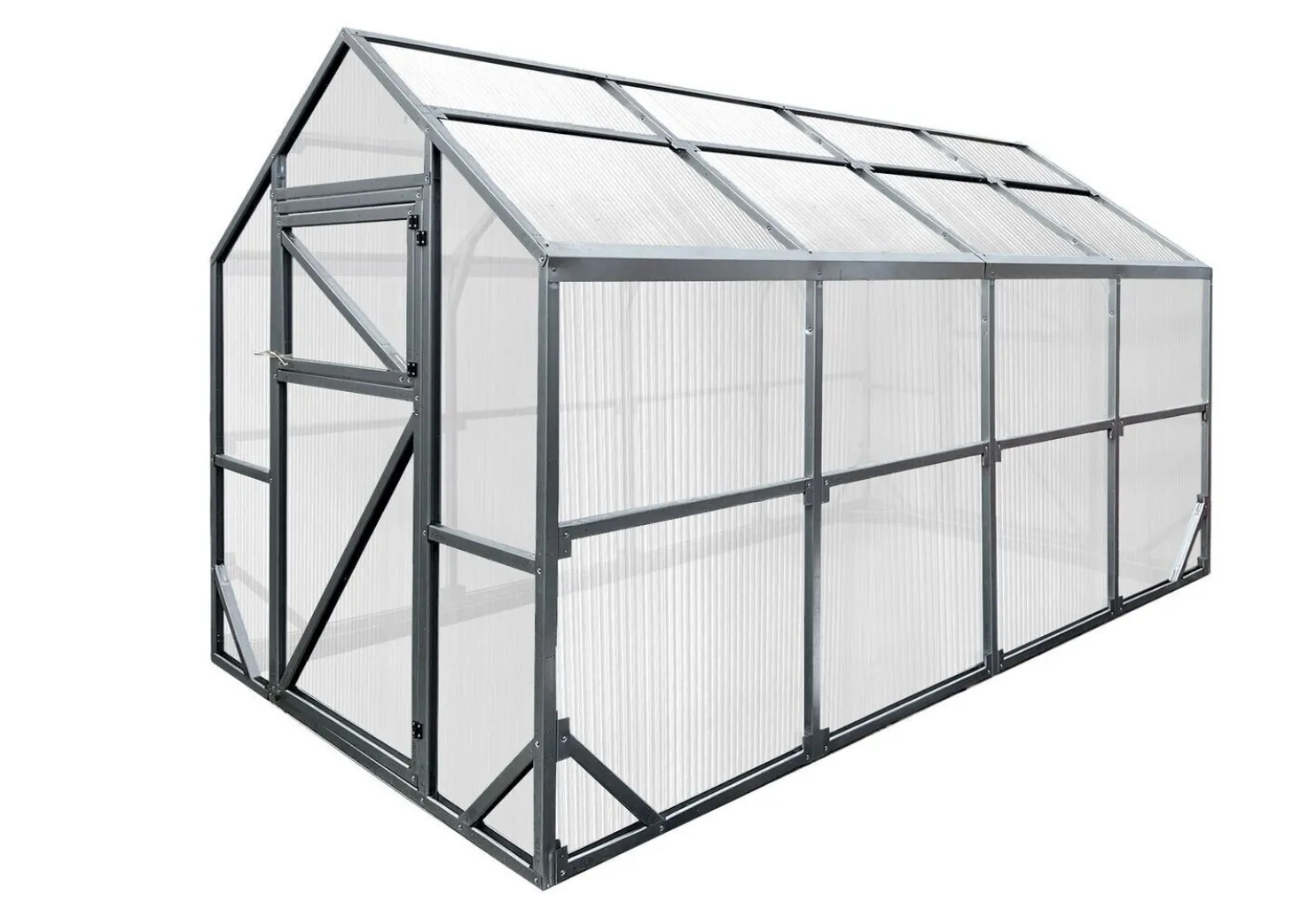 Kasvihuone Ab Polar Classic2,5m, 6mm polykarbonaatti, eri kokoja