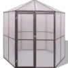 Kasvihuone alumiini 240x211x232 cm (48836)