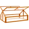 Kasvihuone ruskea 114x80x50 cm kuusi (16415)