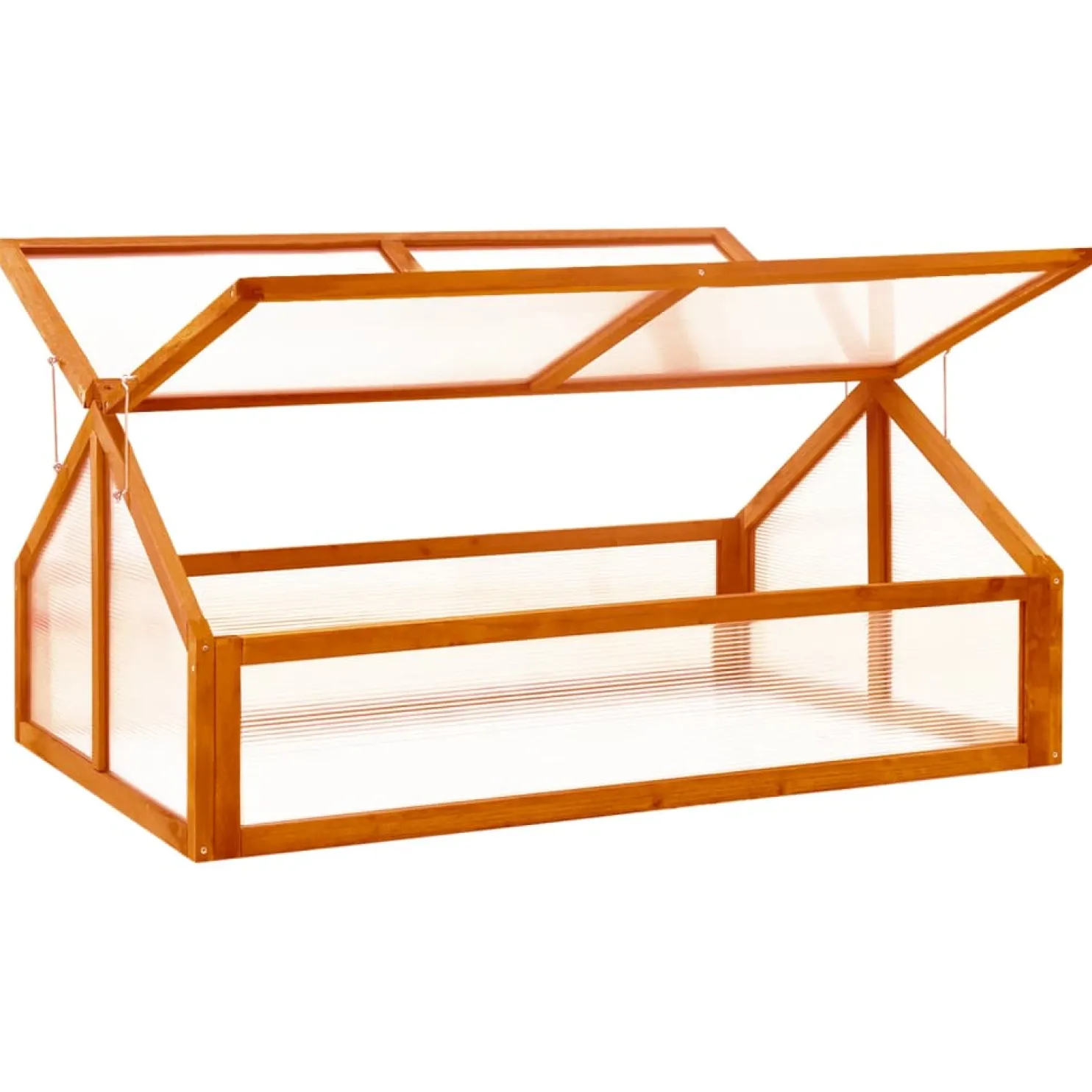 Kasvihuone ruskea 114x80x50 cm kuusi (16415)