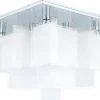 Kattovalaisin Condrada 1 470x470x300 mm 8-osainen kromi/valkoinen