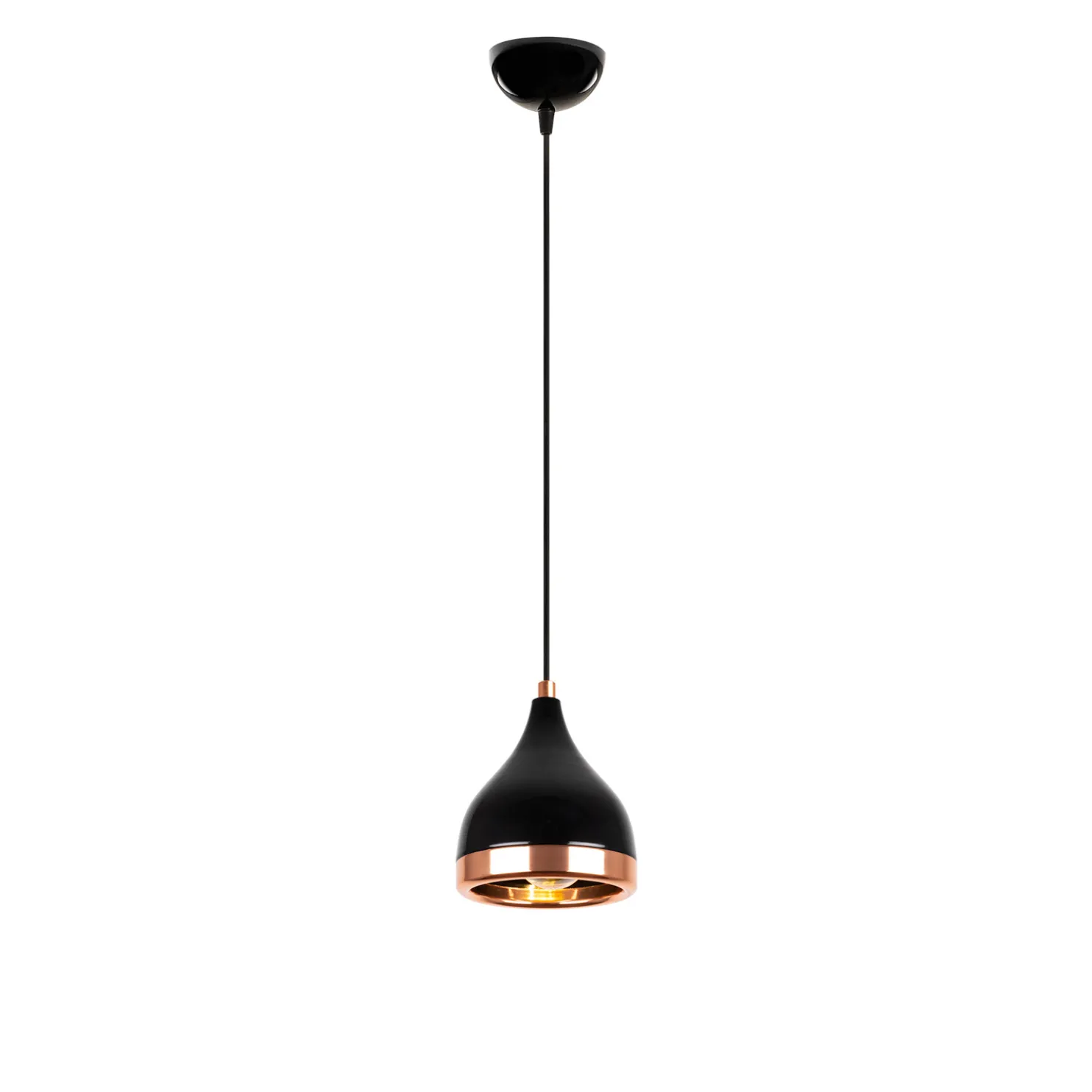 Kattovalaisin Linento Lighting Yildo, musta/kupari
