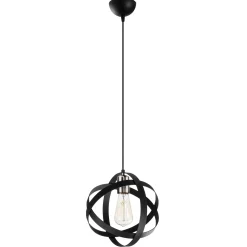 Kattovalaisin Linento Lighting Gezegen, musta/nikkeli