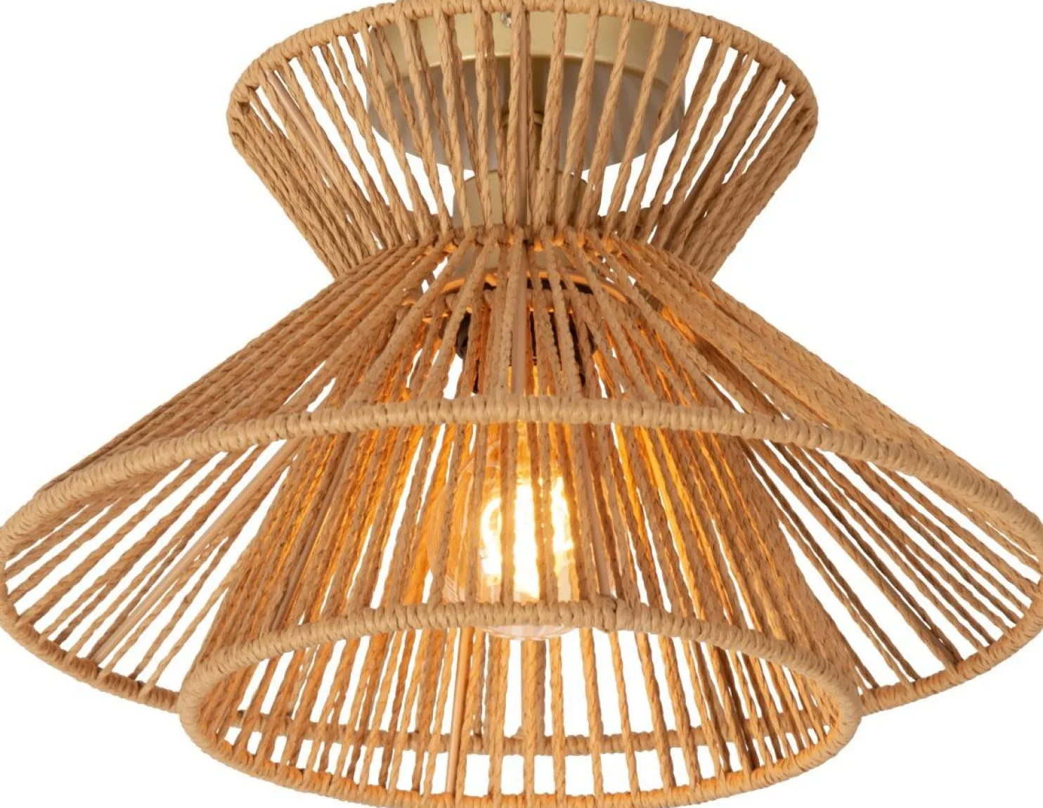 Kattovalaisin Lucide Tasman Ø32cm, 1xE27, luonnollinen