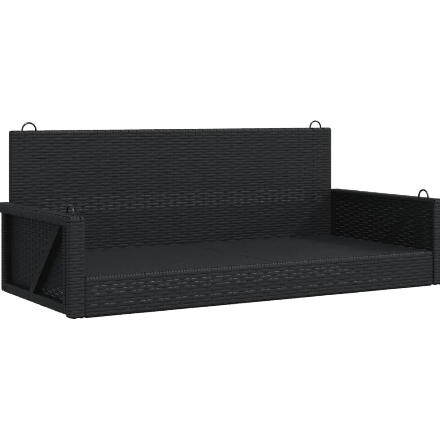 Keinupenkki polyrottinki 119x56x48 cm, eri värejä (33239)