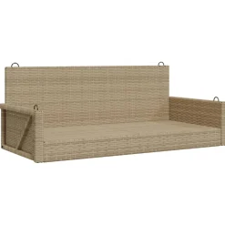 Keinupenkki polyrottinki 119x56x48 cm, eri värejä (33239)