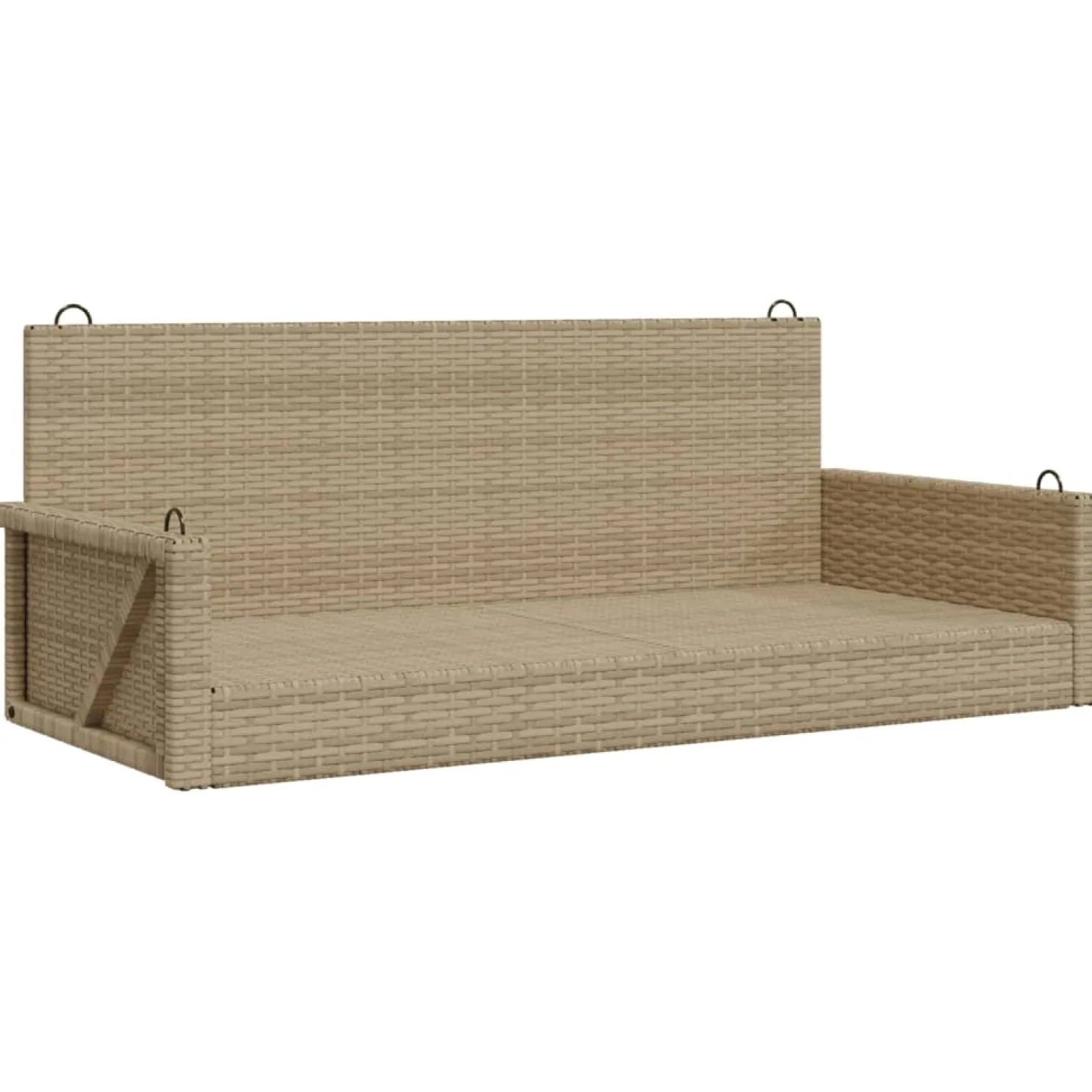 Keinupenkki polyrottinki 119x56x48 cm, eri värejä (33239)