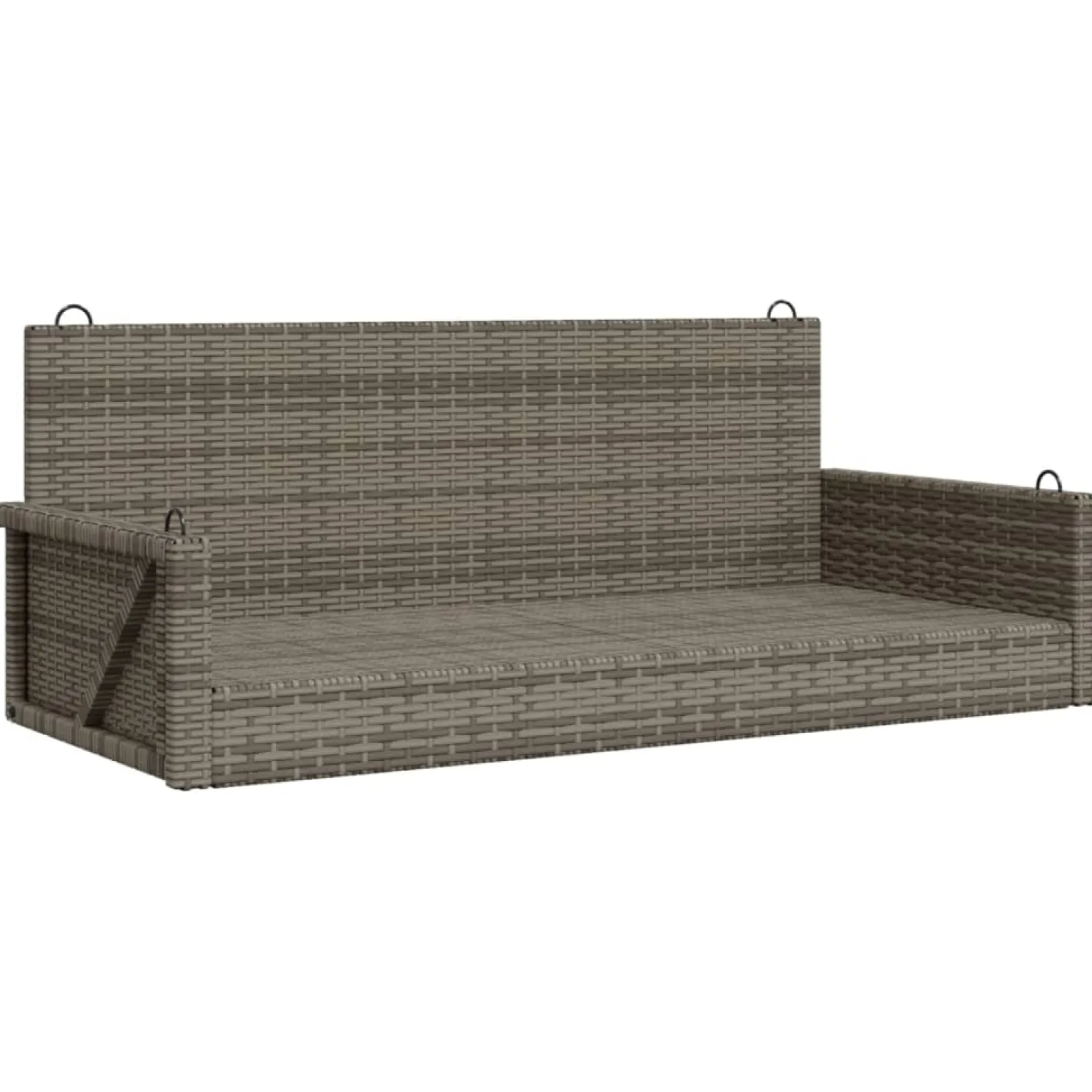 Keinupenkki polyrottinki 119x56x48 cm, eri värejä (33239)