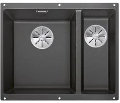 Keittiöallas Blanco Subline 340/160-U, 555x460mm, Silgranit, altakiinnitettävä, eri värejä, vasen
