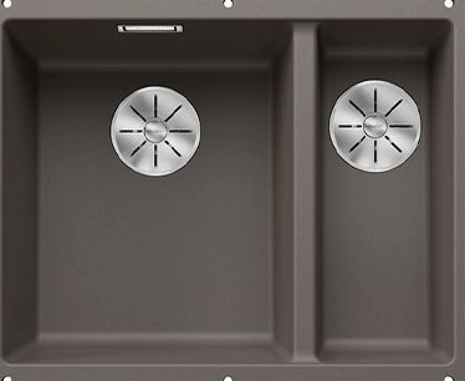 Keittiöallas Blanco Subline 340/160-U, 555x460mm, Silgranit, altakiinnitettävä, eri värejä, vasen
