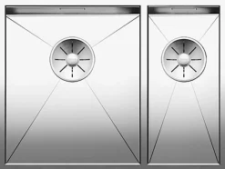 Keittiöallas Blanco Zerox 340/180-U, 585x440mm, rst, altakiinnitettävä, vasen