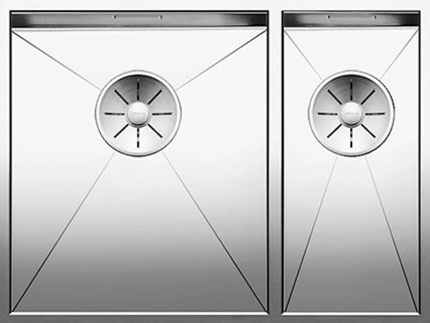 Keittiöallas Blanco Zerox 340/180-U, 585x440mm, rst, altakiinnitettävä, vasen