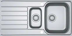 Keittiöallas Franke Spark SKX 651, 1.5-altainen, laskutasolla, 1000x500mm, ruostumaton teräs