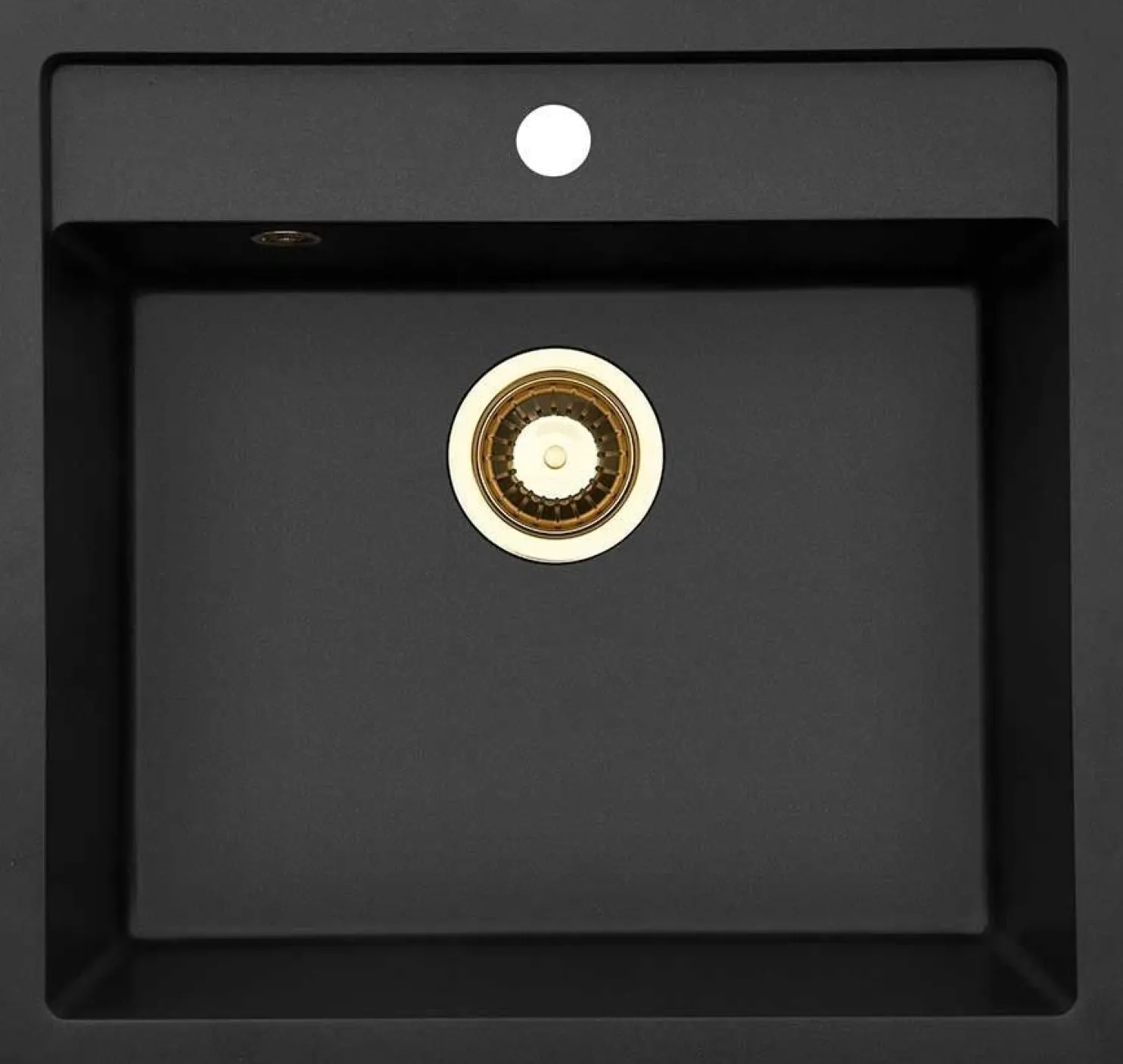 Keittiöallas Lavabo Jupiter 60, 556x526mm, komposiitti, musta, eri pohjaventtiilin värejä