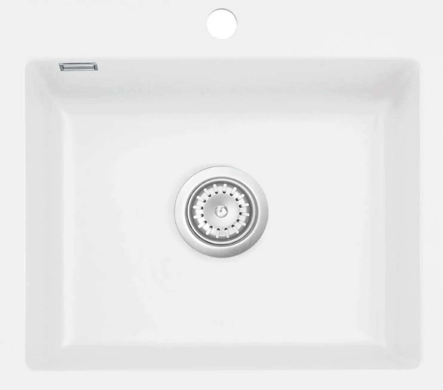 Keittiöallas Lavabo Mera 57, 575x510mm, keramiikka, mattavalkoinen, eri pohjaventtiilin värejä