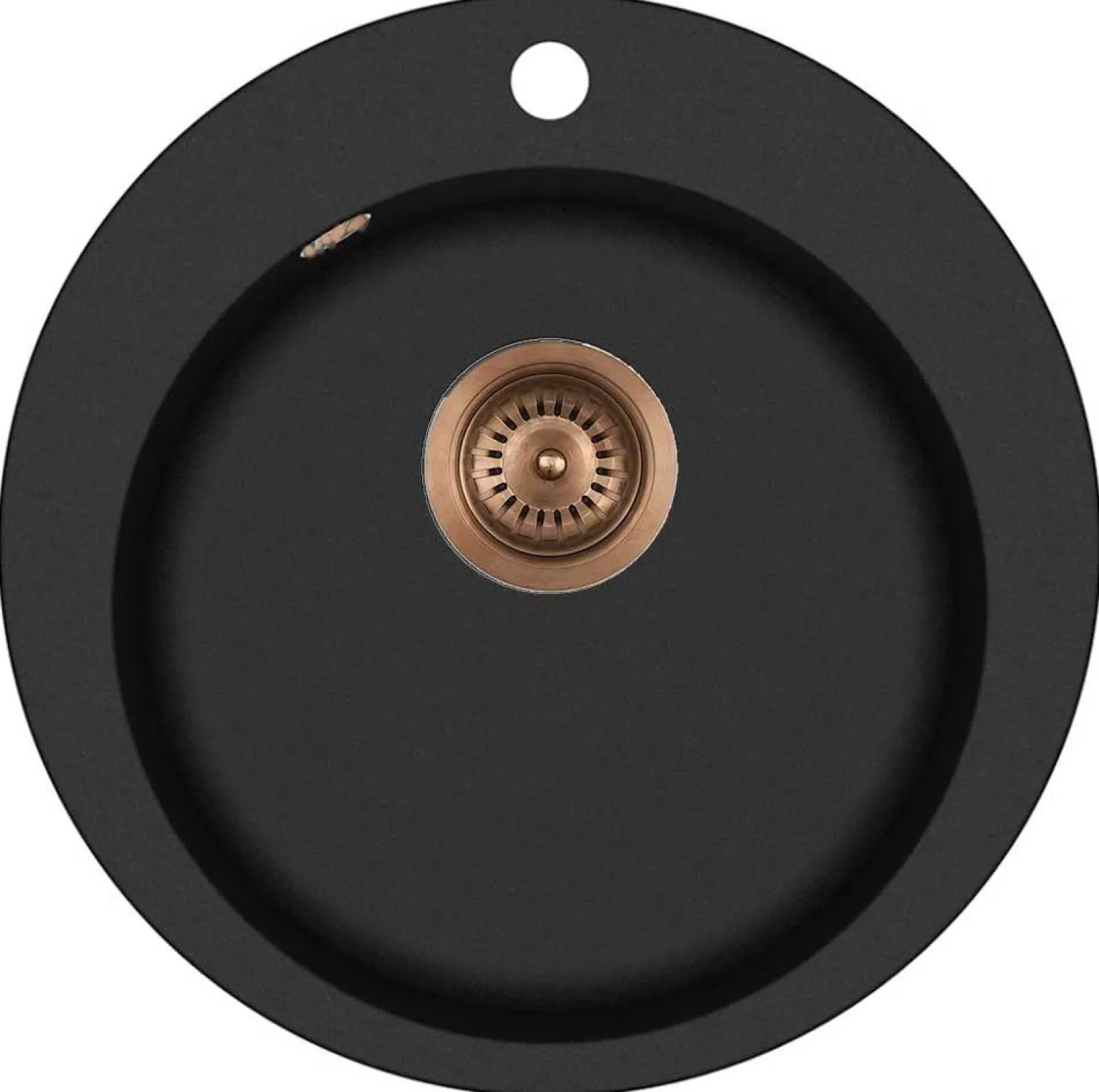 Keittiöallas Lavabo Saturn, 505x505mm, komposiitti, musta, eri pohjaventtiilin värejä
