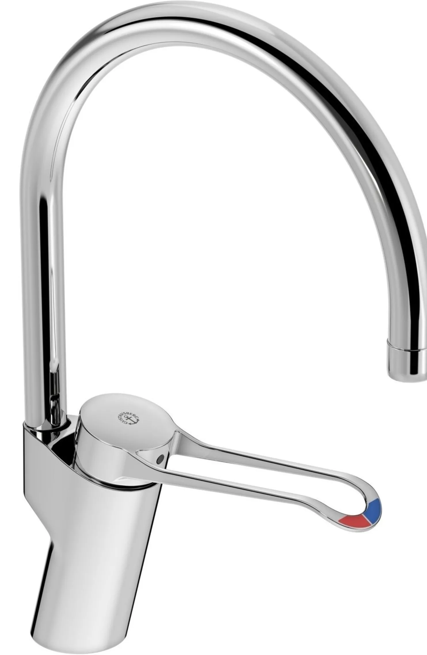 Keittiöhana Gustavsberg Nautic Care, korkea malli, pitkä kahva, lyijytön, energialuokka A, kromi