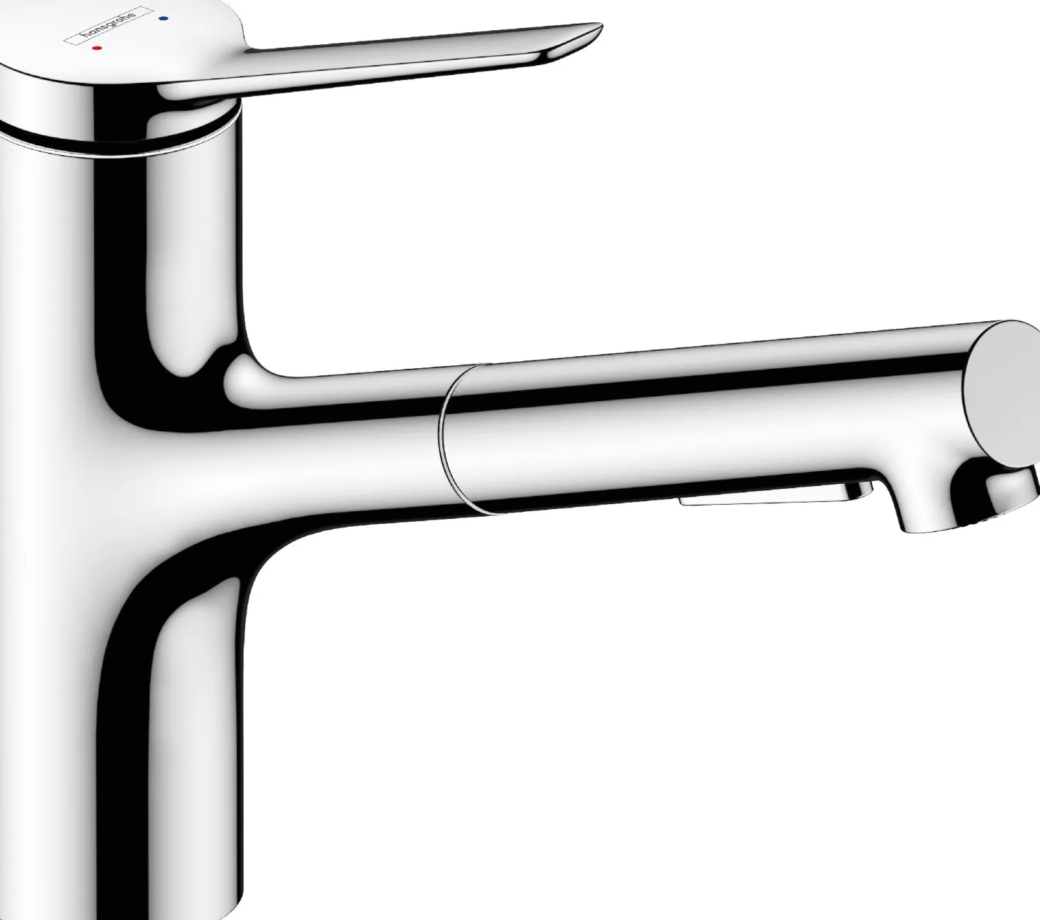 Keittiöhana Hansgrohe Zesis M33 150, metallinen ulosvedettävä juoksuputki, 2 jet, sBox, kromi
