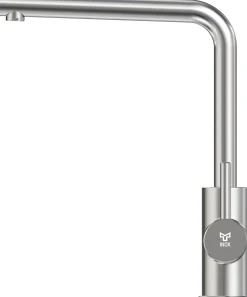 Keittiöhana INOX by Tammiholma Q1, APK-venttiili, L-juoksuputki, harjattu teräs