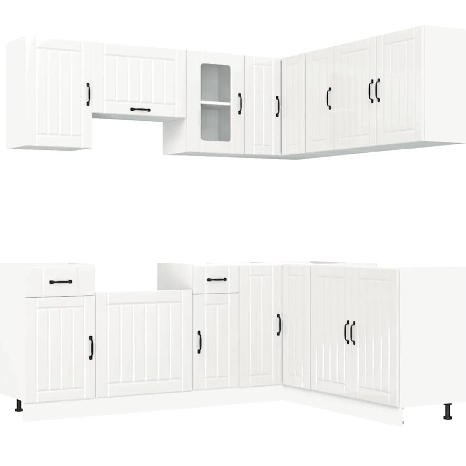 Keittiökaappisarja 11-osainen Kalmar, eri värejä (43836)
