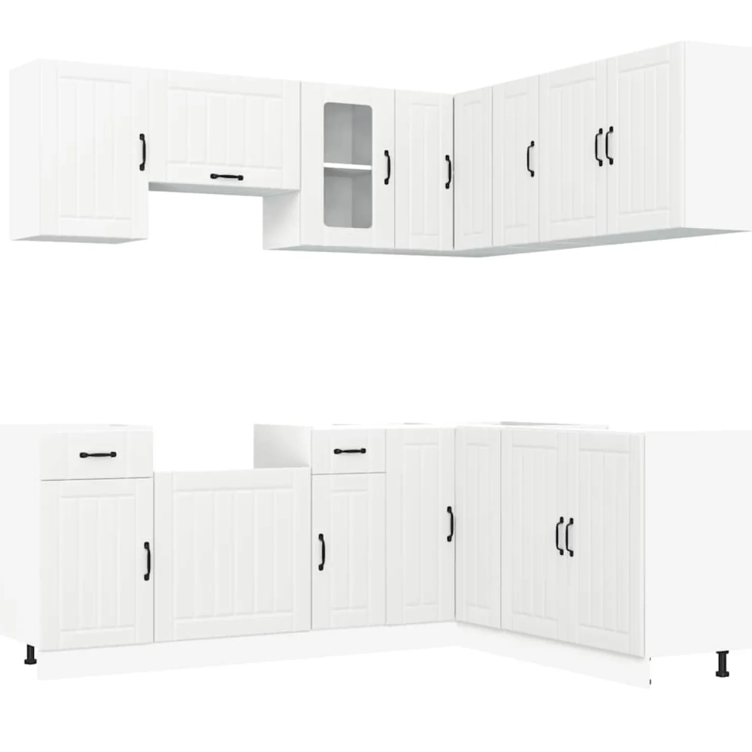 Keittiökaappisarja 11-osainen Kalmar, eri värejä (43836)