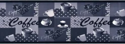Keittiön pestävä lattiamatto coffee sininen 60x180 cm