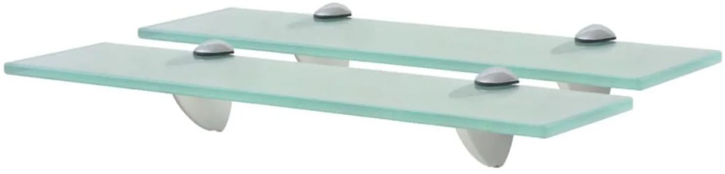 Kelluvat hyllyt, 2 kpl, lasi, 40x20 cm, 8 mm, kirkas