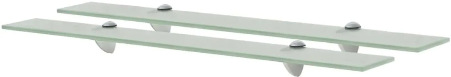 Kelluvat hyllyt, 2 kpl, lasi, 70x20 cm, 8 mm, huurre