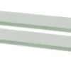 Kelluvat hyllyt, 2 kpl, lasi, 80x10 cm, 8 mm, huurre