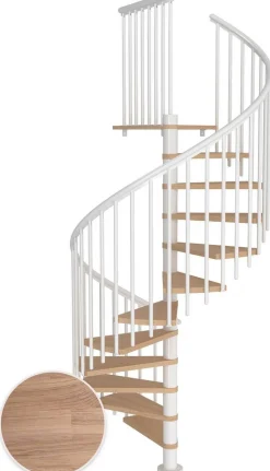 Kierreportaat Dolle Montreal, Classic IV -kaide, valkoöljytty tammi, eri värejä ja kokoja