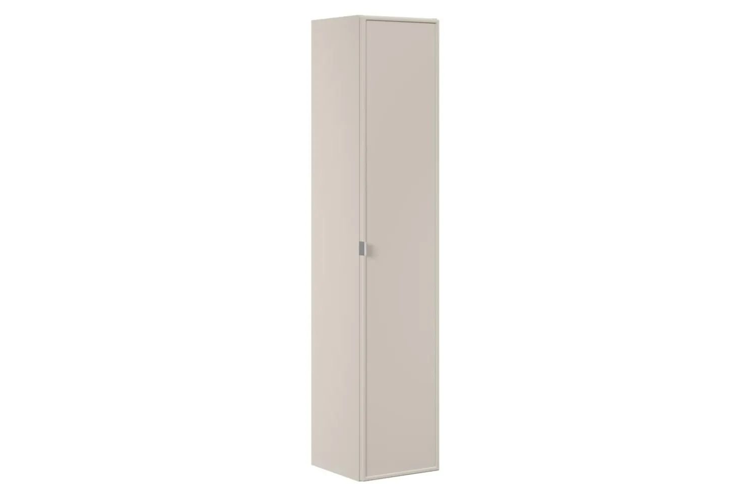Korkea kaappi Interia Bredvik, 1-ovella, 35x25x140 cm, beige