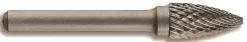 Kovametalliviila Tivoly T Line, 12mm, kaareva kärki