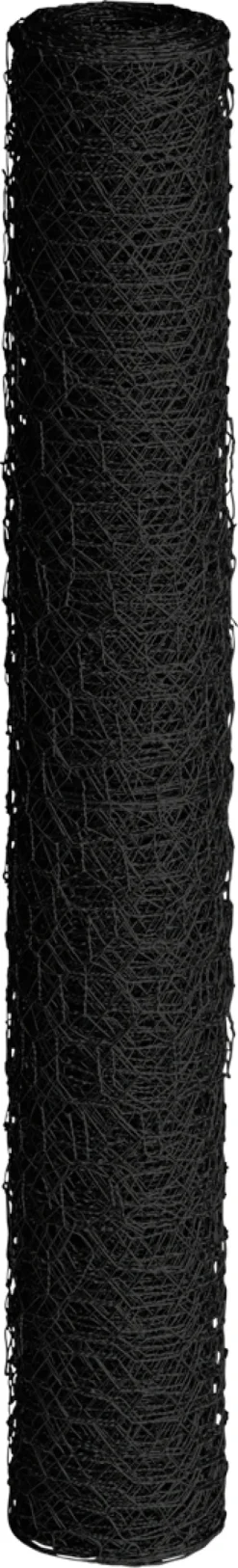 Kudottu verkko Hortus 25x750mm 0,7mm 10m musta