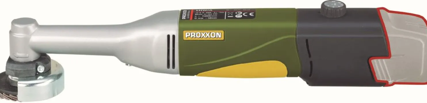 Kulmahiomakone Proxxon LHW/A, 10,8 V, 50 mm, ilman akkua ja laturia