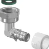 Kulmaliitin Uponor Q&E pyörivä mutteri Niklattu NKB DR 15-1/2"SN