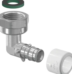 Kulmaliitin Uponor Q&E pyörivä mutteri Niklattu NKB DR 15-1/2"SN