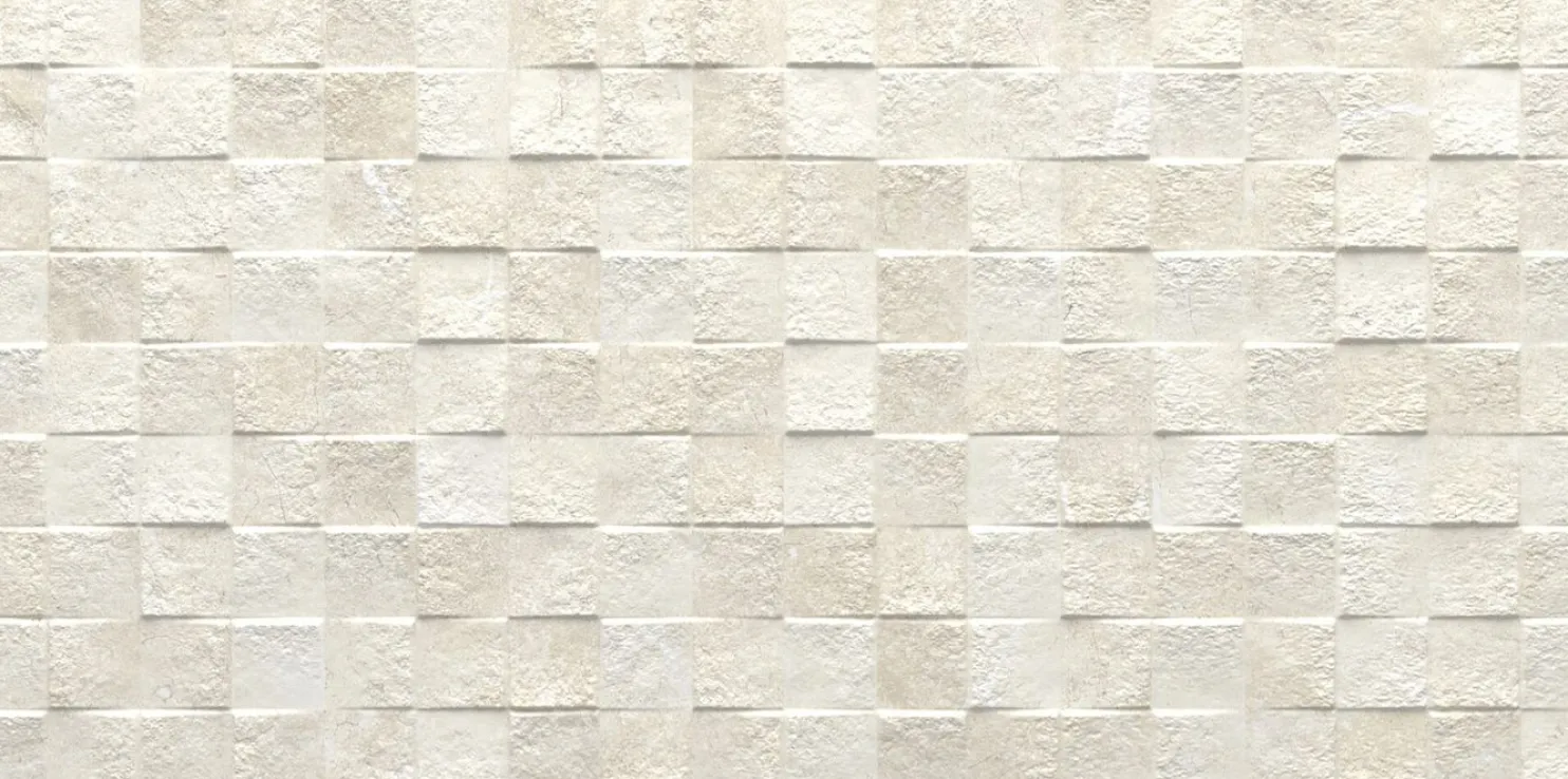 Kuviolaatta Pukkila Piazen Pearl Cubic himmeä struktuuri 600x300 mm