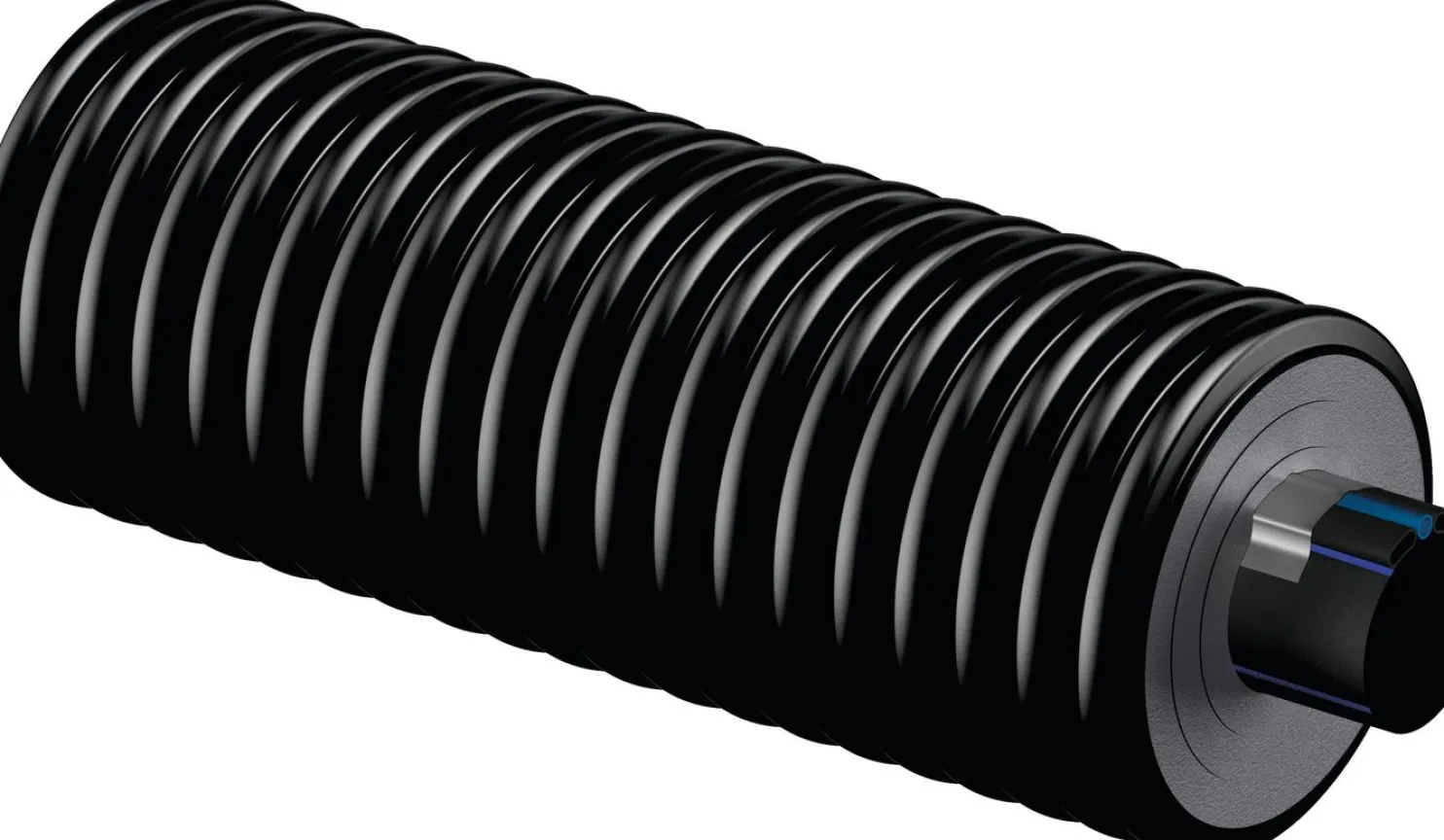 Kylmävesiputki Uponor Ecoflex Supra PLUS kaksi kaapelia 75x6.8/175 mm 2x10 W/m