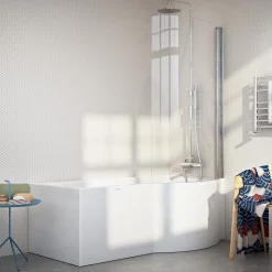 Kylpyamme Nordhem Solvik Nordurit 1500-1700x900x590mm eri kokoja valkoinen
