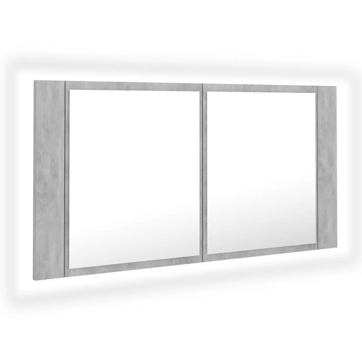 Kylpyhuoneen LED-peilikaappi, 90x12x45 cm, eri värejä (08766)