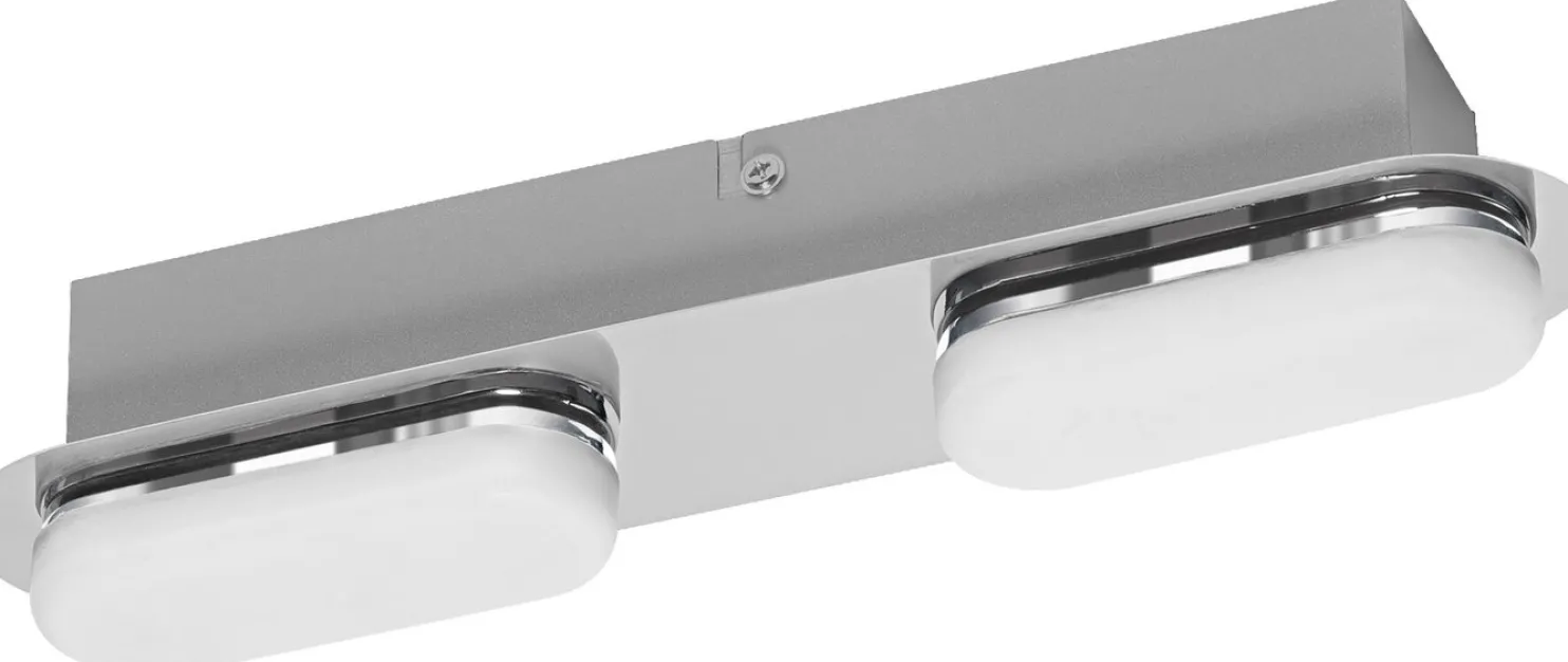 Kylpyhuoneen seinävalaisin Osram Smart+ Matter Orbis Duplo IP44 Tunable White hopea, eri kokoja