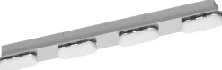 Kylpyhuoneen seinävalaisin Osram Smart+ Matter Orbis Duplo IP44 Tunable White hopea, eri kokoja