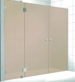 Kylpyhuoneen tilanjakaja Elegance 06 pronssi mittatilaus korkeus 2000 mm