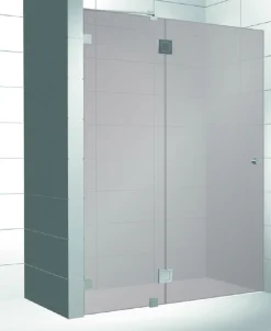 Kylpyhuoneen tilanjakaja Elegance 04 harmaa mittatilaus korkeus 2000 mm