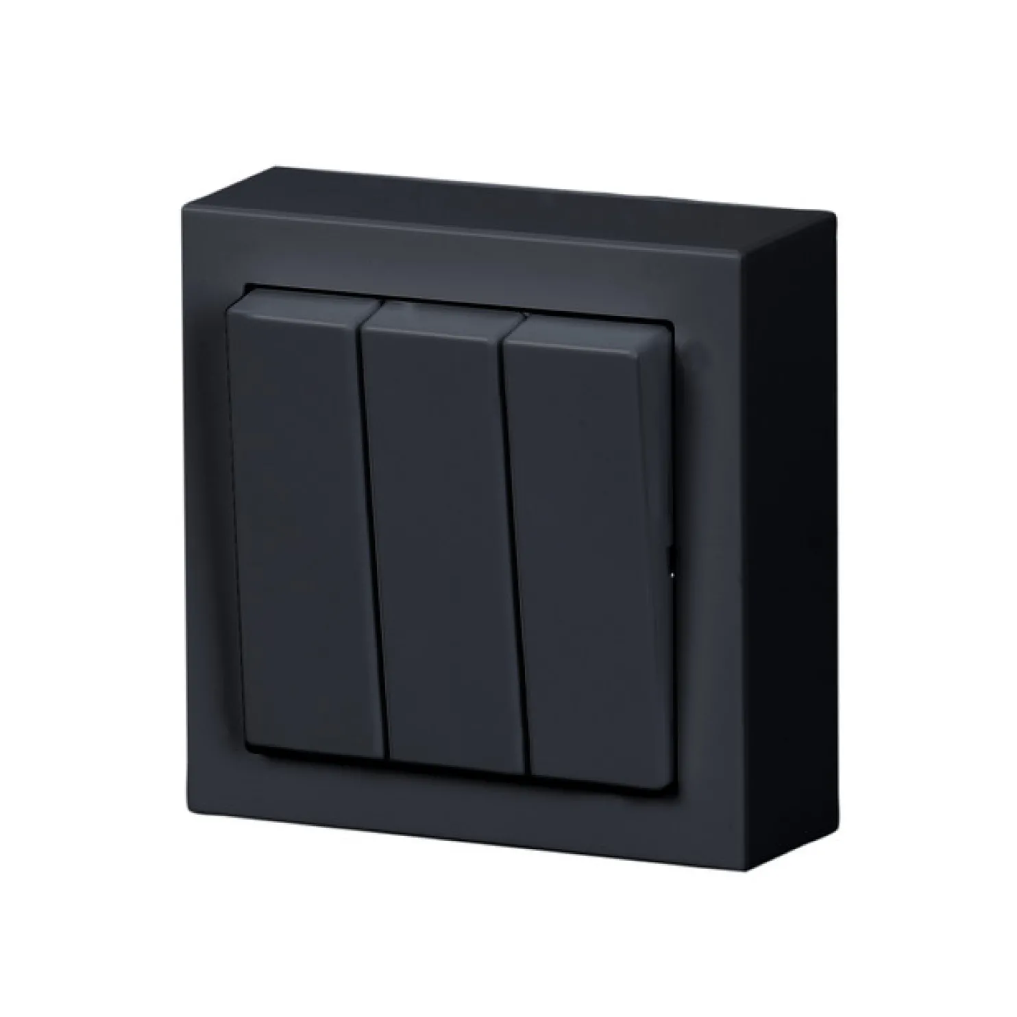 Kytkin ABB Impressivo - 1+1+1/16AX/250V/IP21 PPJ2X antrasiitti