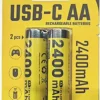 Ladattava AA-akku Nitecore NH2400 2400mAh USB-C 2kpl